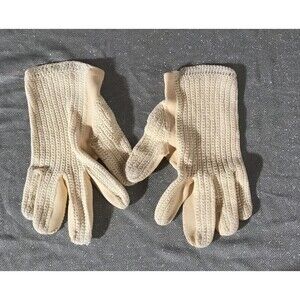 Vintage 40s Ivory Gloves Size 7 1940s Retro Wedding Engagement Fashion Elegant